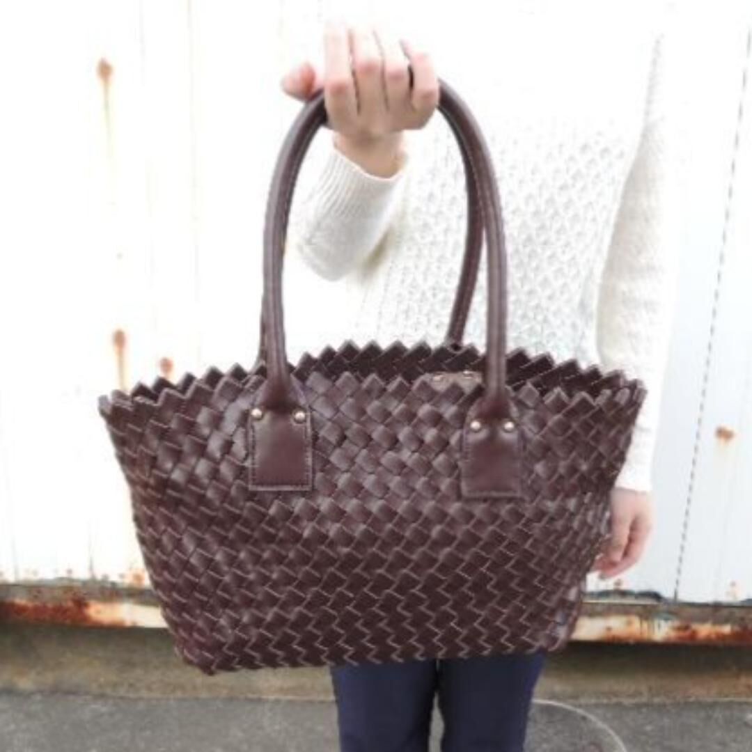 牛革 23000円 メッシュトート ハンドバッグ☆ラビットファー | MITT