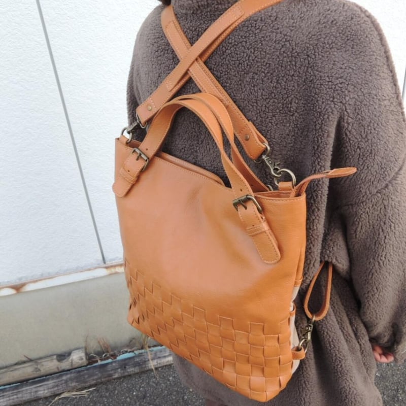 24000円☆ 3WAY リュック ショルダー ハンド バッグ☆A4 牛革 | MITT 