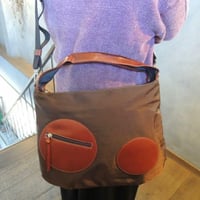 13500円☆A4☆ナイロン 牛革 2WAY ハンド ショルダー バッグ