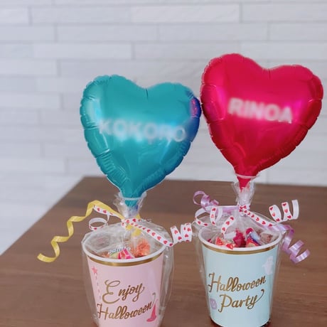 【OA-2】【送料無料】カップお菓子入りバルーン 3個セット　　発表会に！大人数へのプレゼントに！