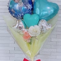 【HN-15】【送料無料】アナと雪女王 花束バルーン☆お誕生日・多目的に！