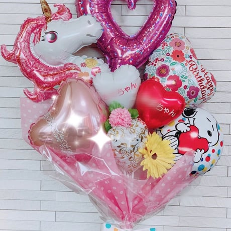 【HN-6】【送料無料】ユニコーン  お誕生お祝い花束ブーケ（多目的 お誕生に！お祝いに！サプライズギフトに）