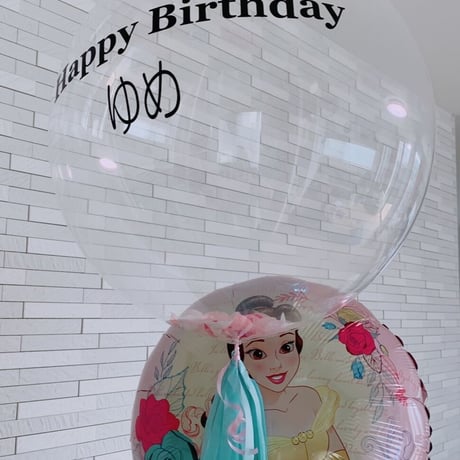 【HR-8】【送料無料】バルーン電報！お誕生日ヘリウム入りバルーンアレンジ　プリンセス　女の子から大人気！
