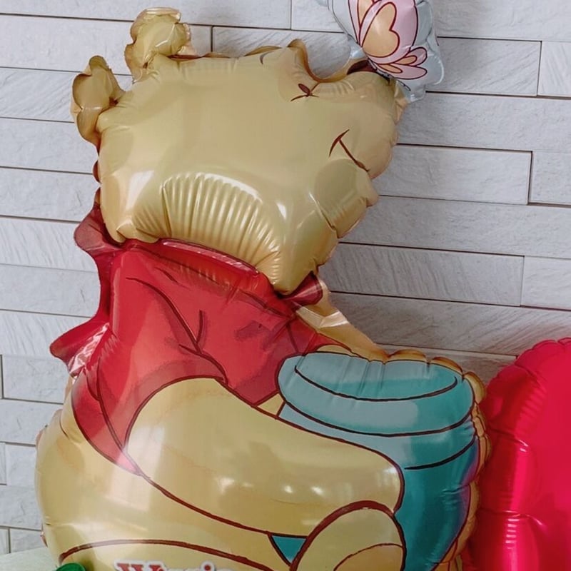 HN-33】ディズニーキャラクター プーさん花束バルーン | 〜バルーン