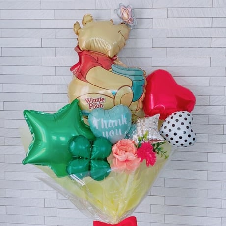 【HN-33】ディズニーキャラクター　プーさん花束バルーン