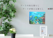 「オールブルー」F6号アートキャンバス