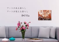 「知を貪る貪欲な猿」F6号アートキャンバス