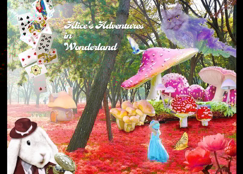 不思議の国のアリス」A4/ A3/ A2アートポスター | 絵画インテリアSHOP