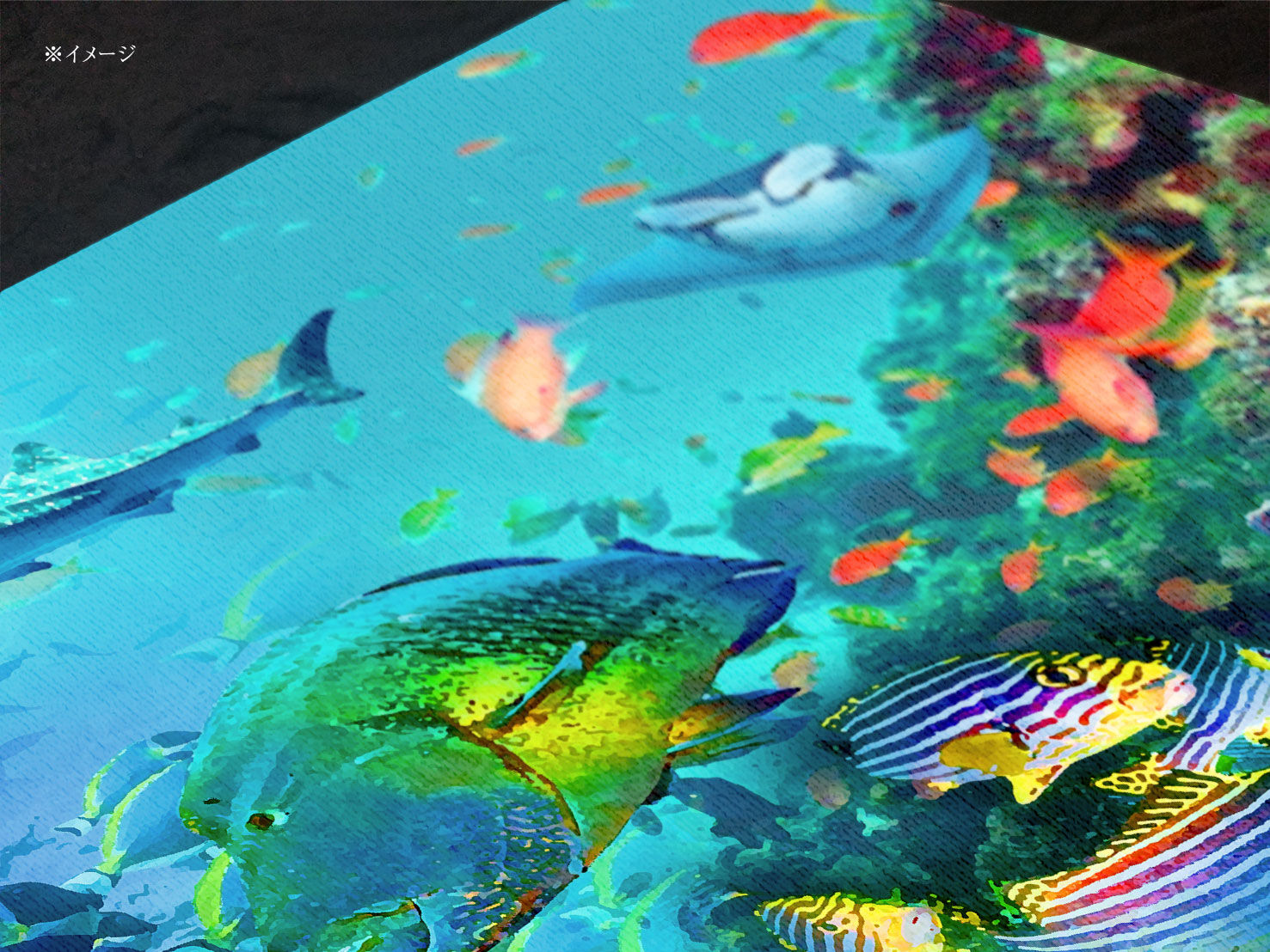 オールブルー」F6号アートキャンバス | 絵画インテリアSHOP『フォト