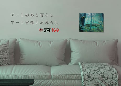 「ミスティック・リバー」F6号アートキャンバス