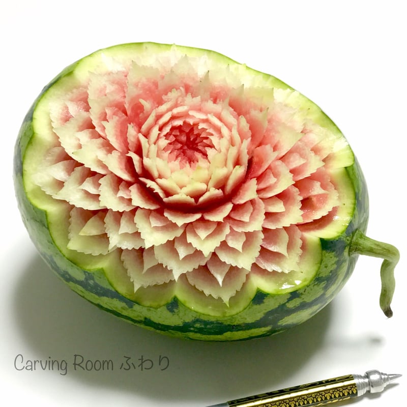 オーダー フルーツカービング】 ① | カービングルームふわり