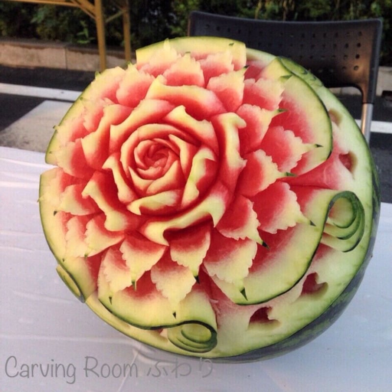 オーダー フルーツカービング】 ① | カービングルームふわり