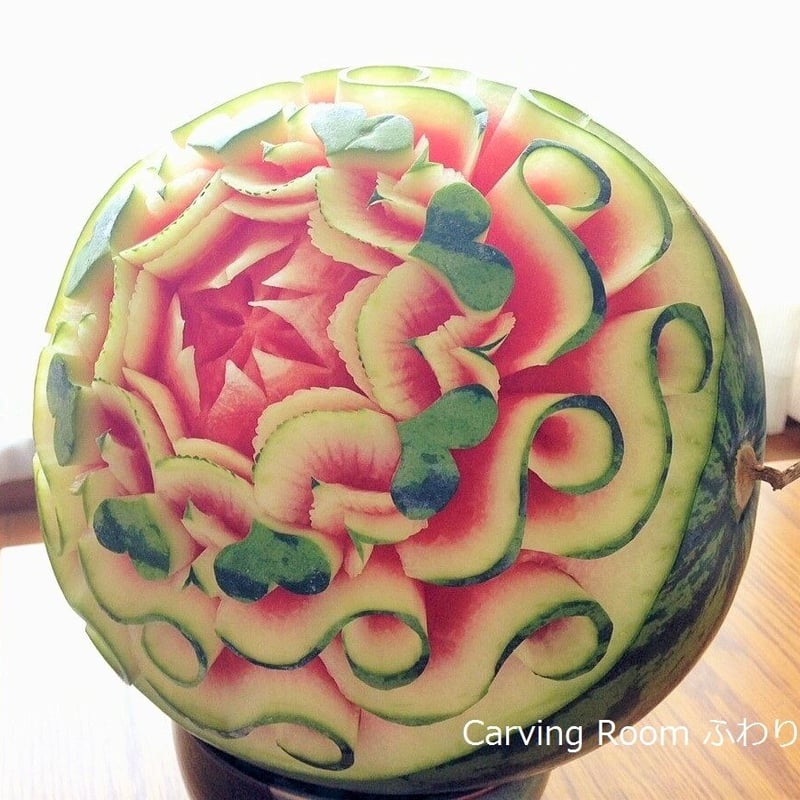 オーダー フルーツカービング】 ① | カービングルームふわり