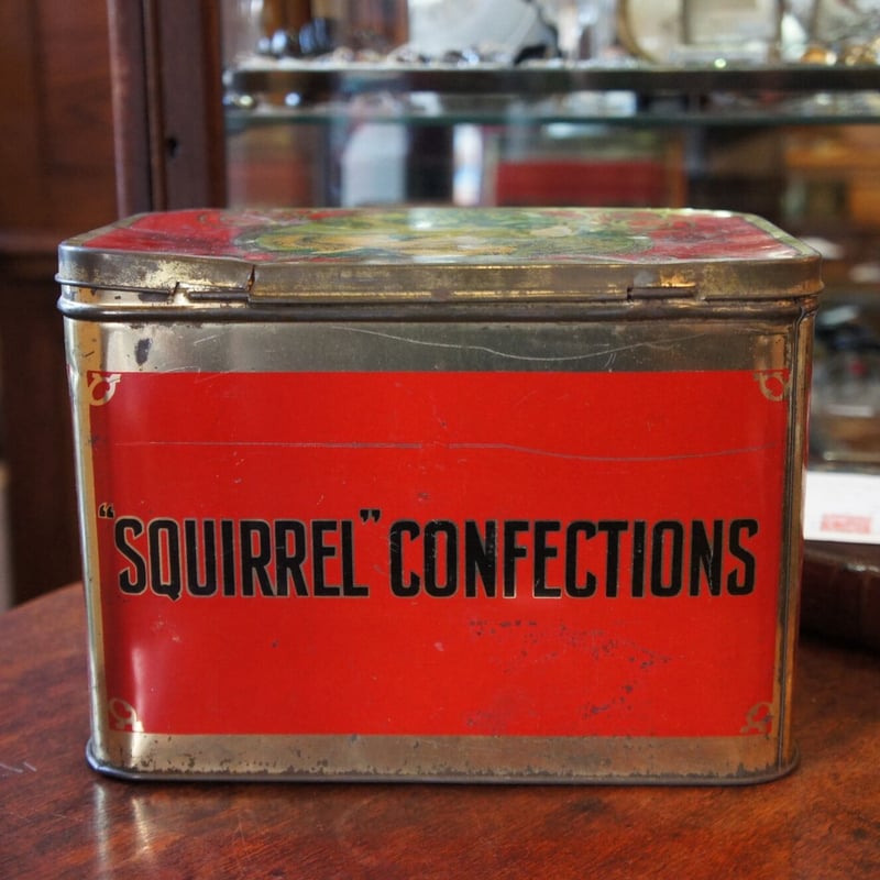 お菓子のカン りす アンティーク イギリス | Antiquesティンズ