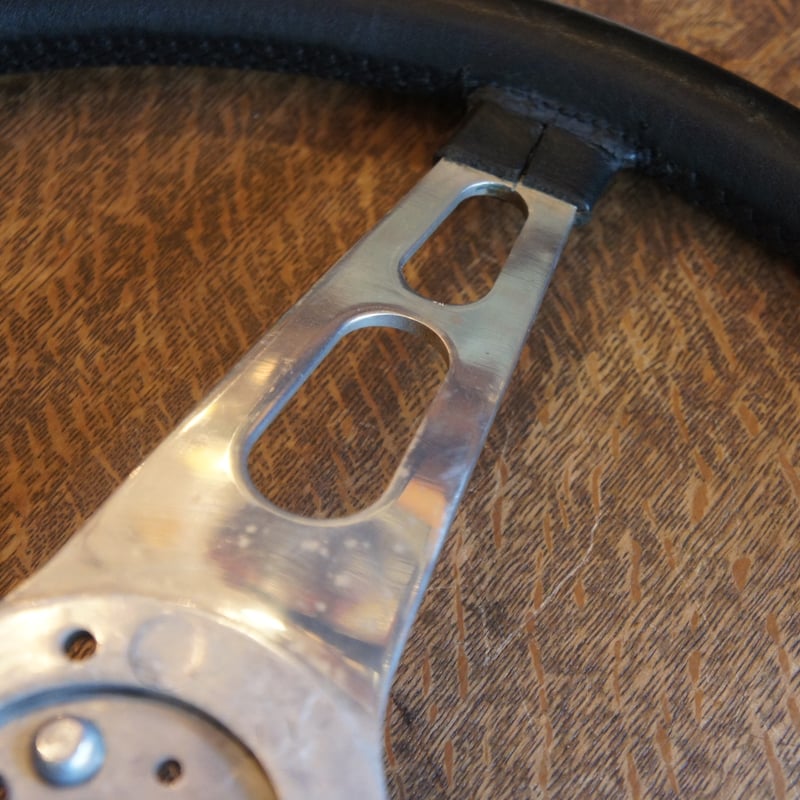 レザーステアリング ハンドル イギリス ビンテージ | Antiquesティンズ