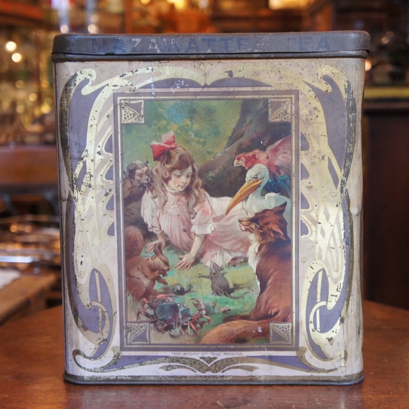 L 2846 紅茶缶 アリス ティー缶 ティンカン アンティーク イギリス