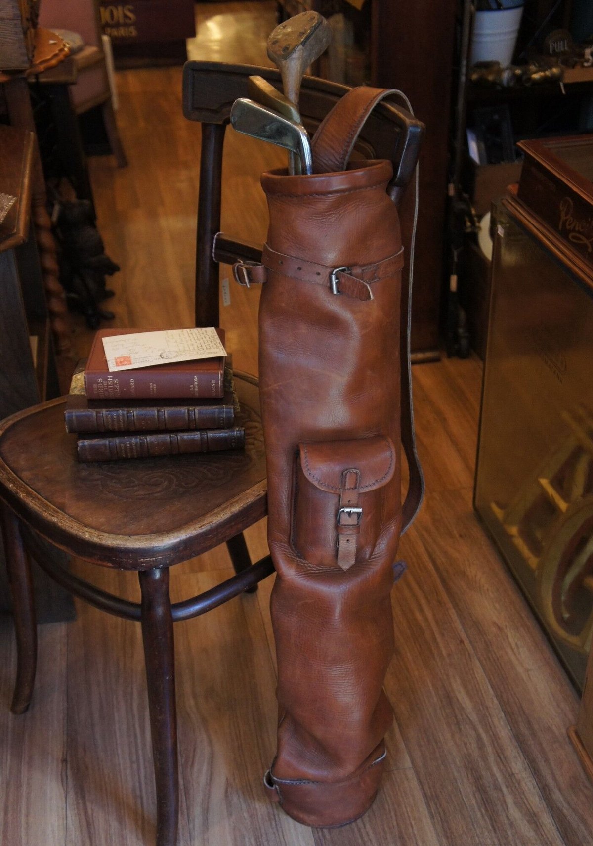 イギリス製　ヴィンテージ キャンバス ゴルフバッグ アンティーク ゴルフバッグ イギリス アンティーク | Antiquesティンズコレクション