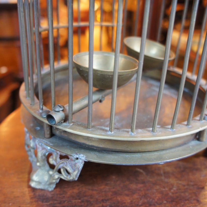 L 2398 鳥かご バードケージ 真鍮 ビンテージ イギリス | Antiques