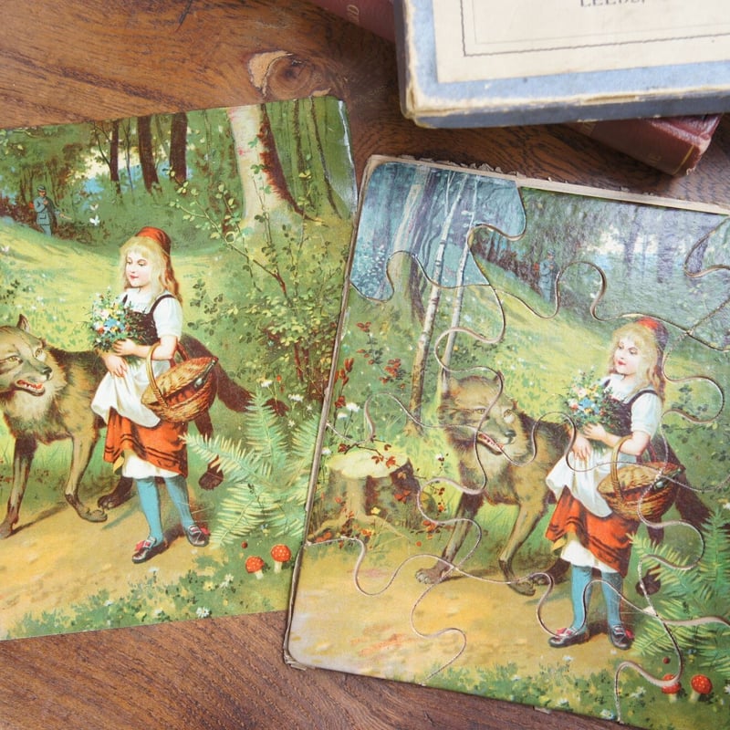 新品未使用品ビンテージパズルイギリス 赤ずきんちゃんのパズル イギリス アンティーク | Antiquesティンズ