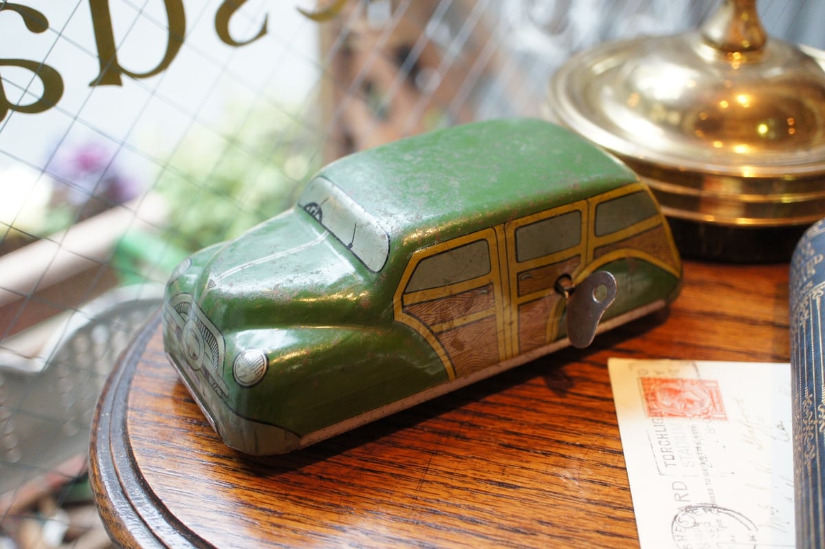 ブリキの自動車　値下げしました G6179 ブリキのおもちゃ ブリキの車 イギリス ビンテージ | Antiques