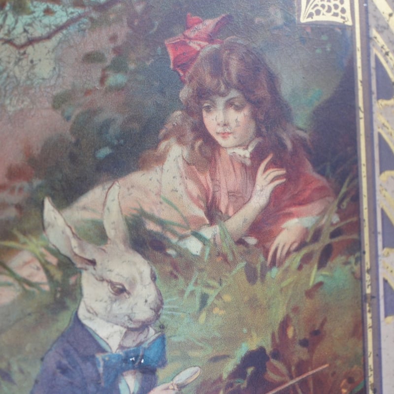 L 2846 紅茶缶 アリス ティー缶 ティンカン アンティーク イギリス