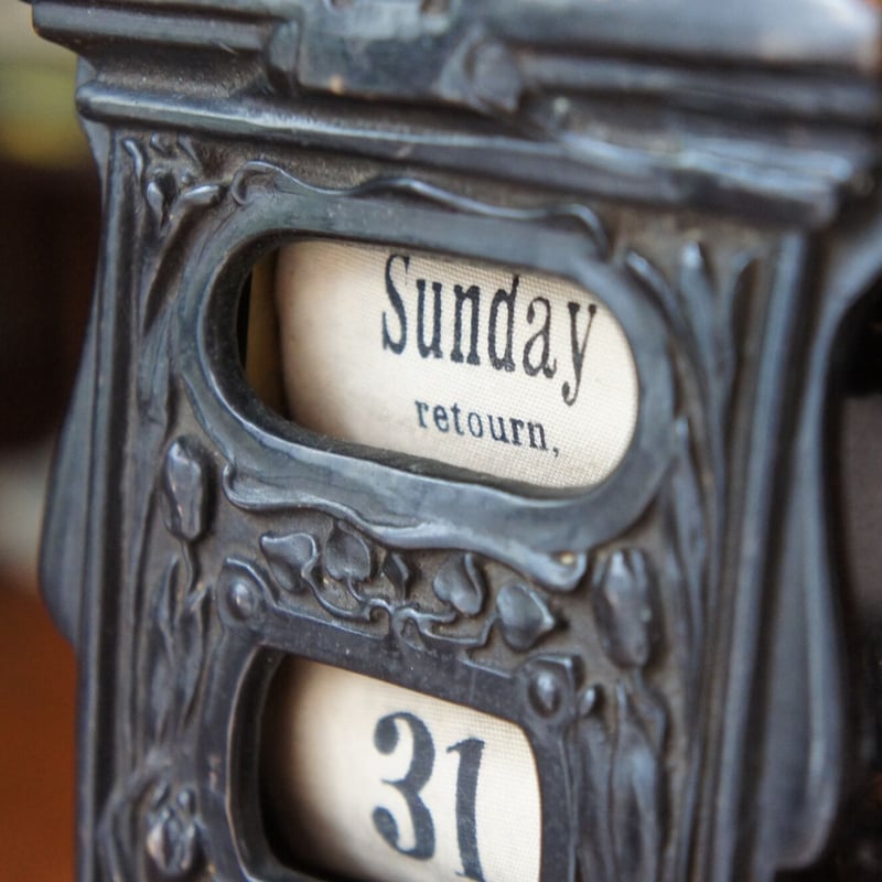 卓上カレンダー アンティーク イギリス | Antiquesティンズコレクション