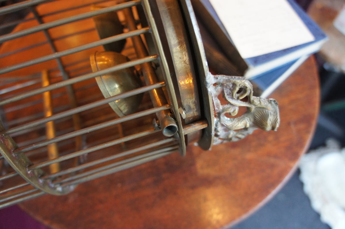 L 2398 鳥かご バードケージ 真鍮 ビンテージ イギリス | Antiques
