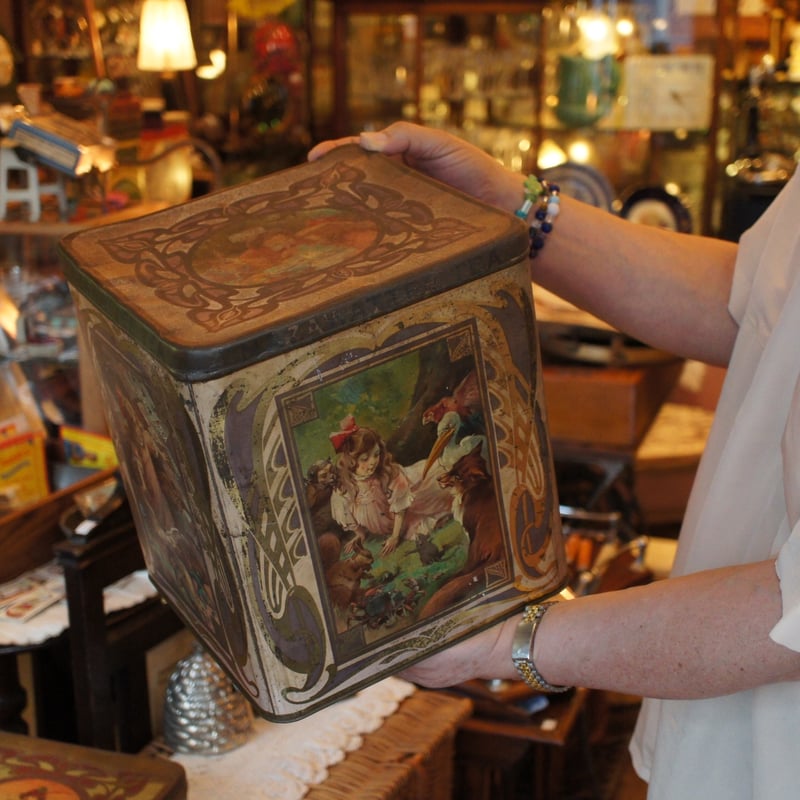 L 2846 紅茶缶 アリス ティー缶 ティンカン アンティーク イギリス