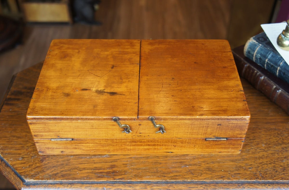 イギリスアンティーク 19世紀 フライケース ボックス フライ