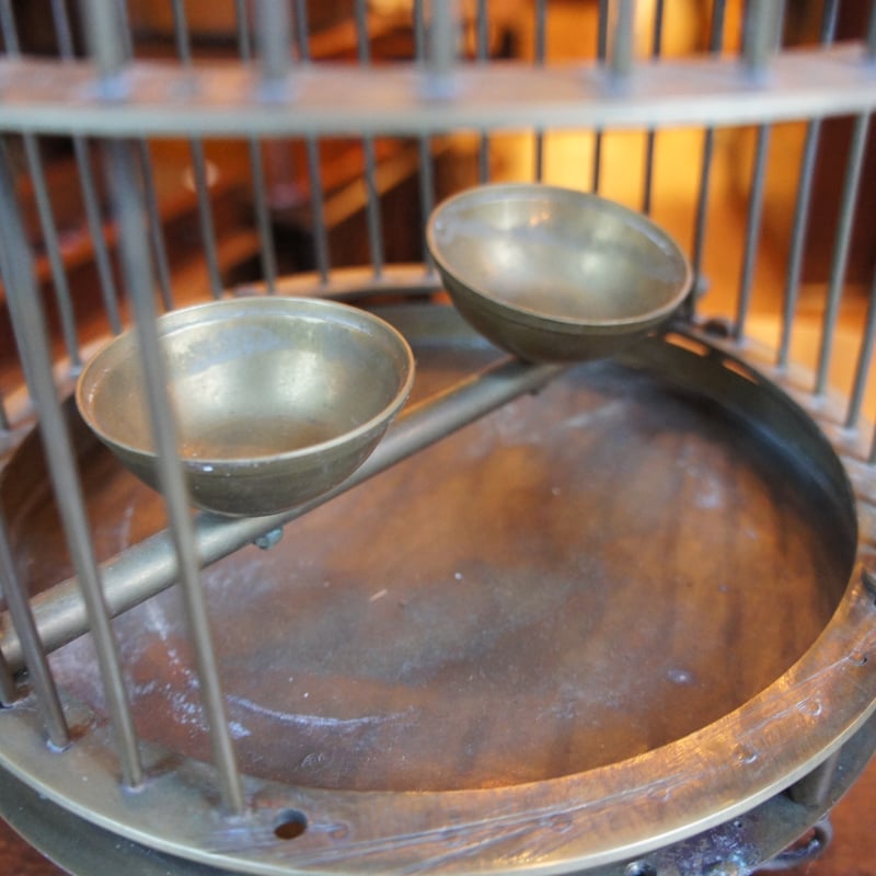 L 2398 鳥かご バードケージ 真鍮 ビンテージ イギリス | Antiques