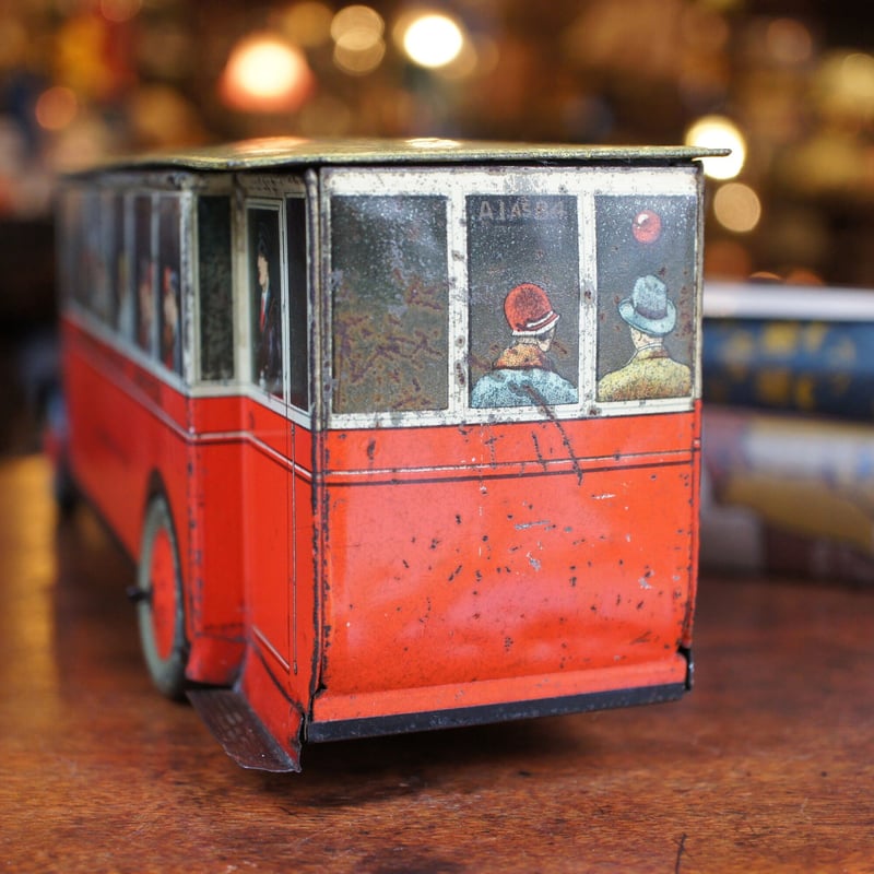 お菓子のカン バス アンティーク イギリス | Antiquesティンズ