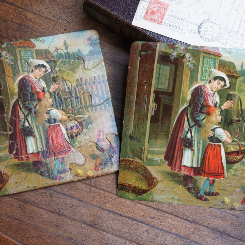 赤ずきんちゃんのパズル イギリス アンティーク | Antiques 赤ずきんちゃんのパズル イギリス アンティーク | Antiques