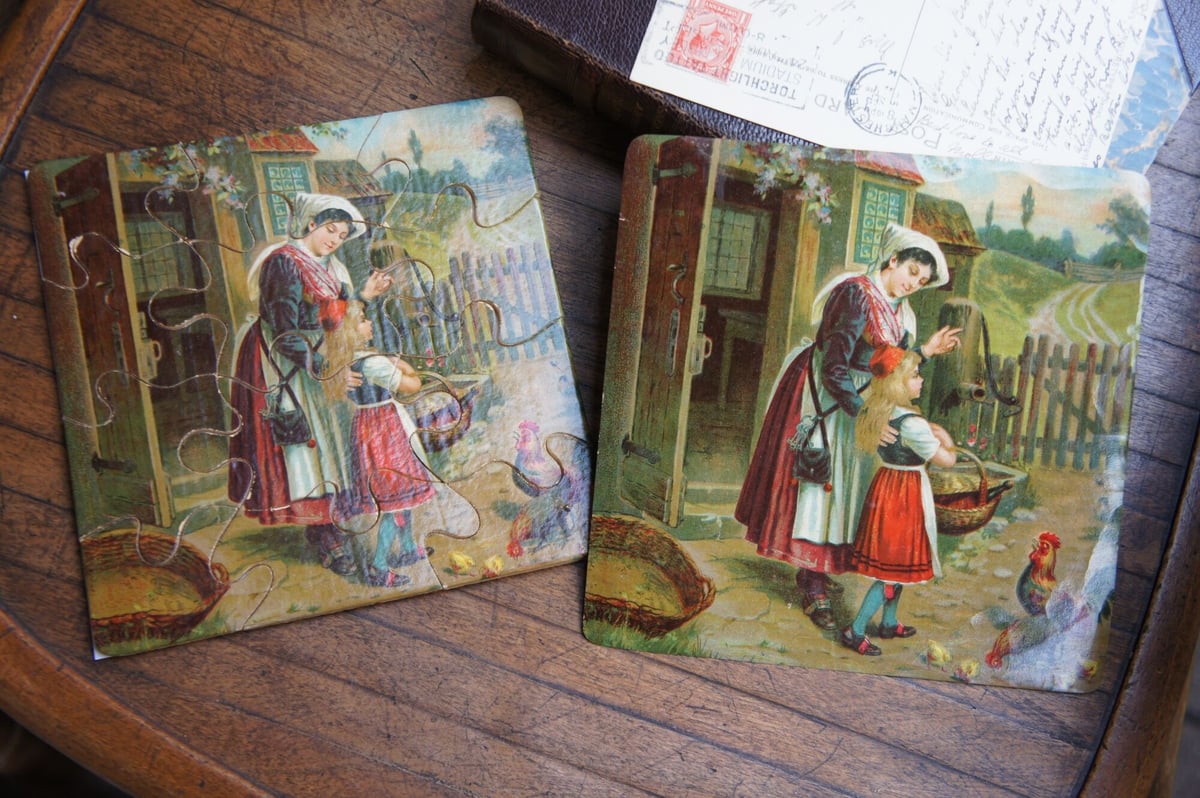 赤ずきんちゃんのパズル イギリス アンティーク | Antiquesティンズ 