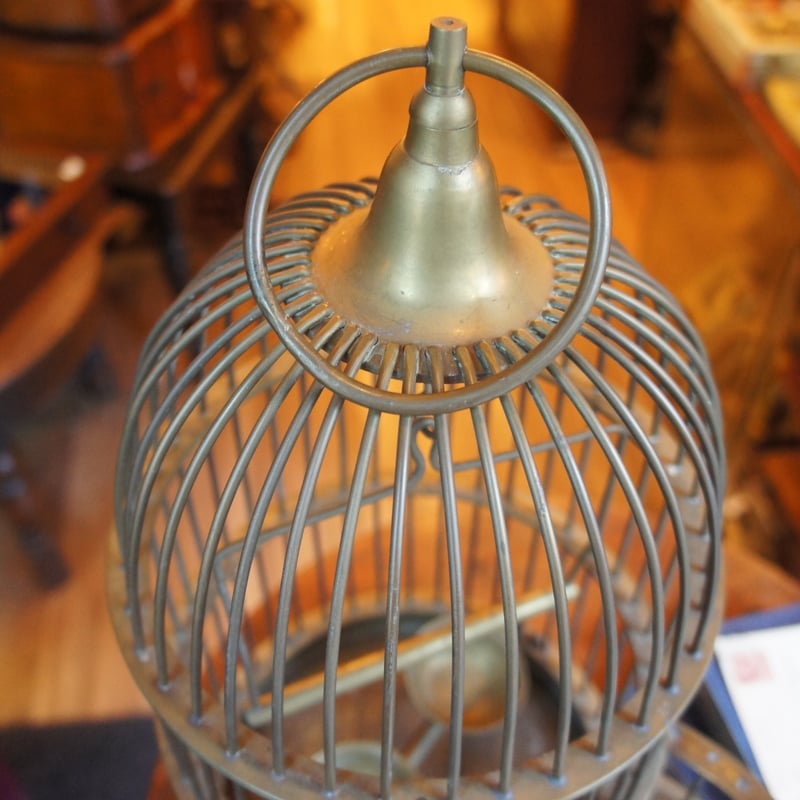 ビンテージ鳥 L 2398 鳥かご バードケージ 真鍮 ビンテージ イギリス | Antiques