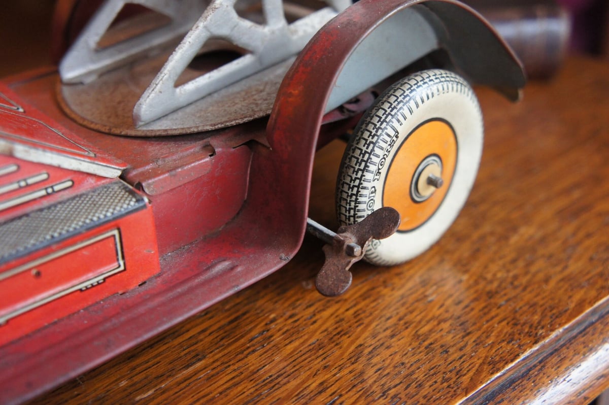 ぶりきのおもちゃ はしご車 イギリス ビンテージ | Antiquesティンズ 