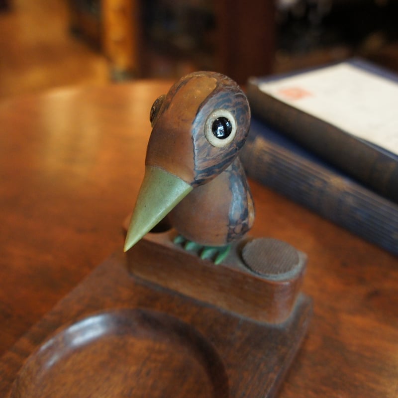 L 2334 木製灰皿 マッチスタンド イギリス ビンテージ | Antiques