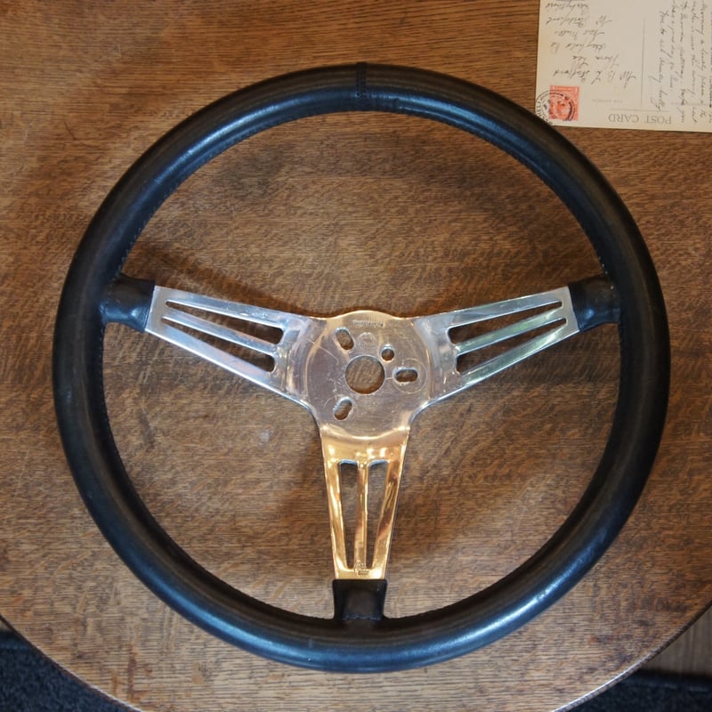 レザーステアリング ハンドル レスレストン イギリス ビンテージ