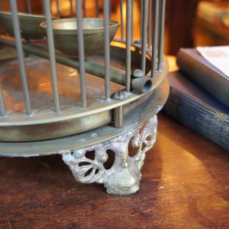 L 2398 鳥かご バードケージ 真鍮 ビンテージ イギリス | Antiques