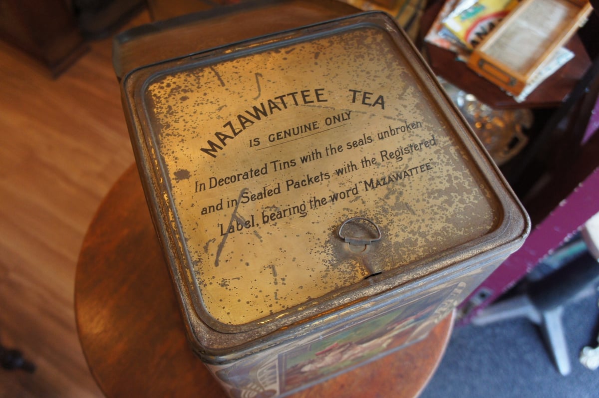 L 2846 紅茶缶 アリス ティー缶 ティンカン アンティーク イギリス