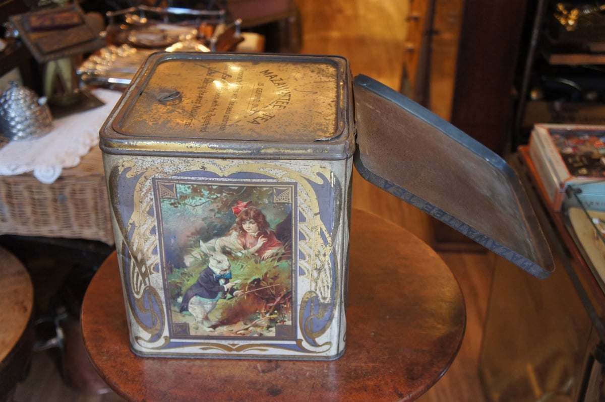 L 2846 紅茶缶 アリス ティー缶 ティンカン アンティーク イギリス
