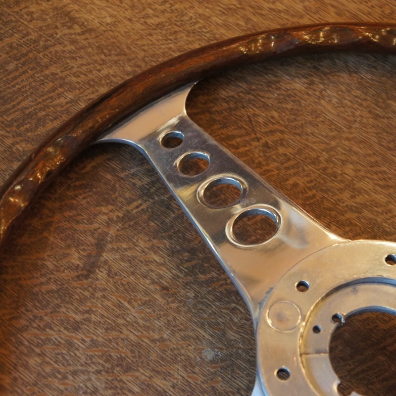 ウッドステアリング ハンドル レスレストン イギリス ビンテージ