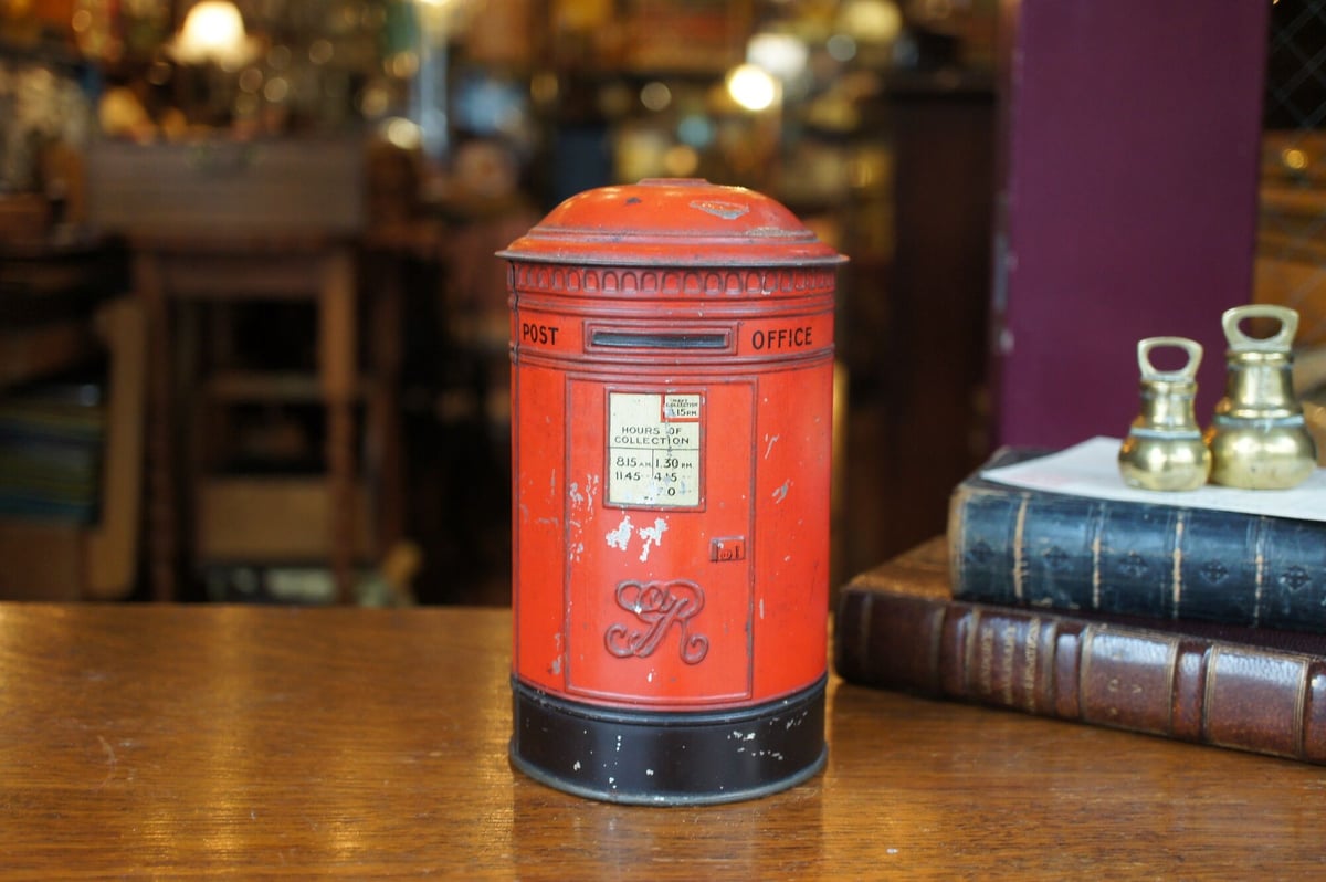 ポスト型のカン アンティーク イギリス | Antiquesティンズコレクション
