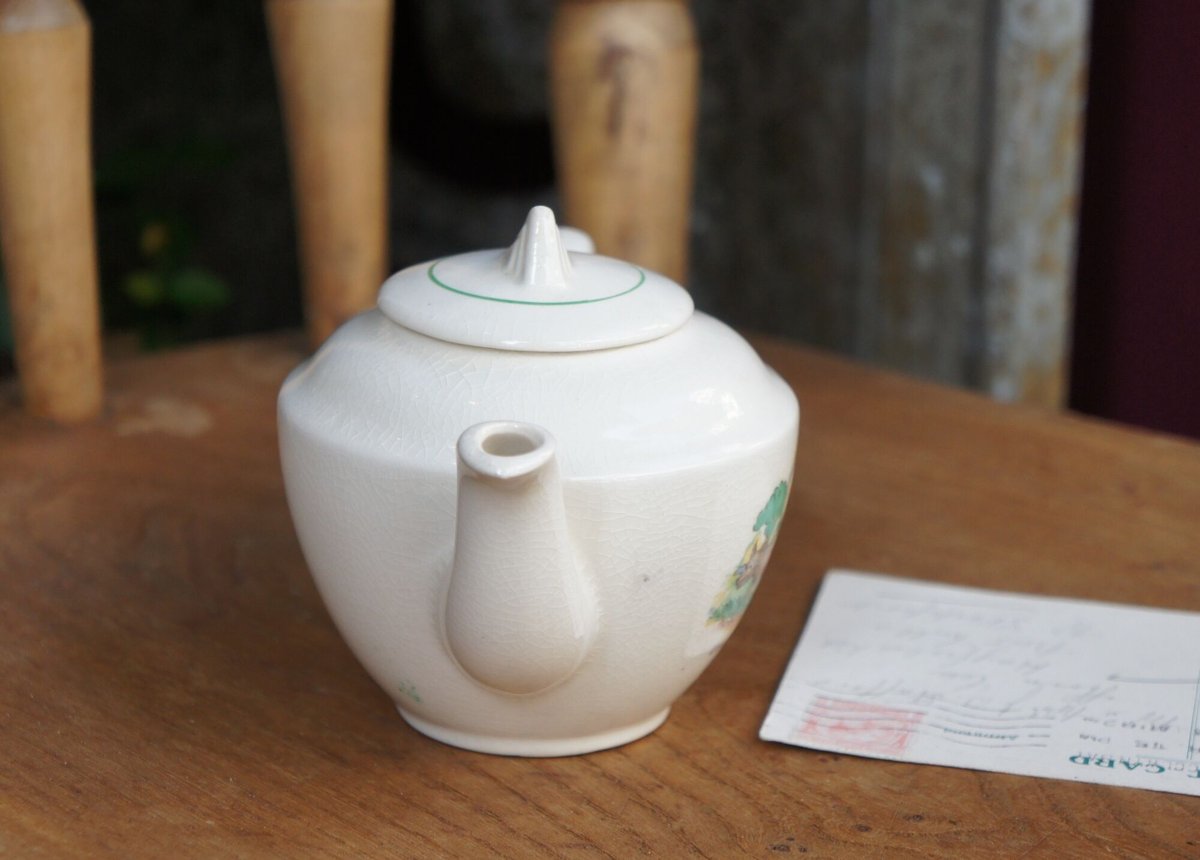 赤ずきんちゃんのおままごとポット 陶器 イギリス ビンテージ