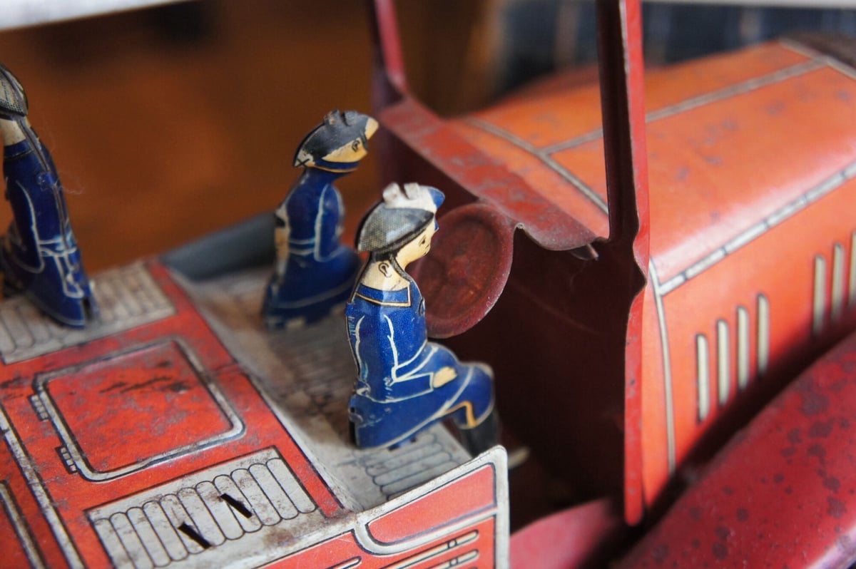 ぶりきのおもちゃ はしご車 イギリス ビンテージ | Antiquesティンズ 