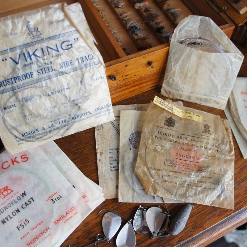 毛鉤のセット イギリス ビンテージ フライフィッシング | Antiques