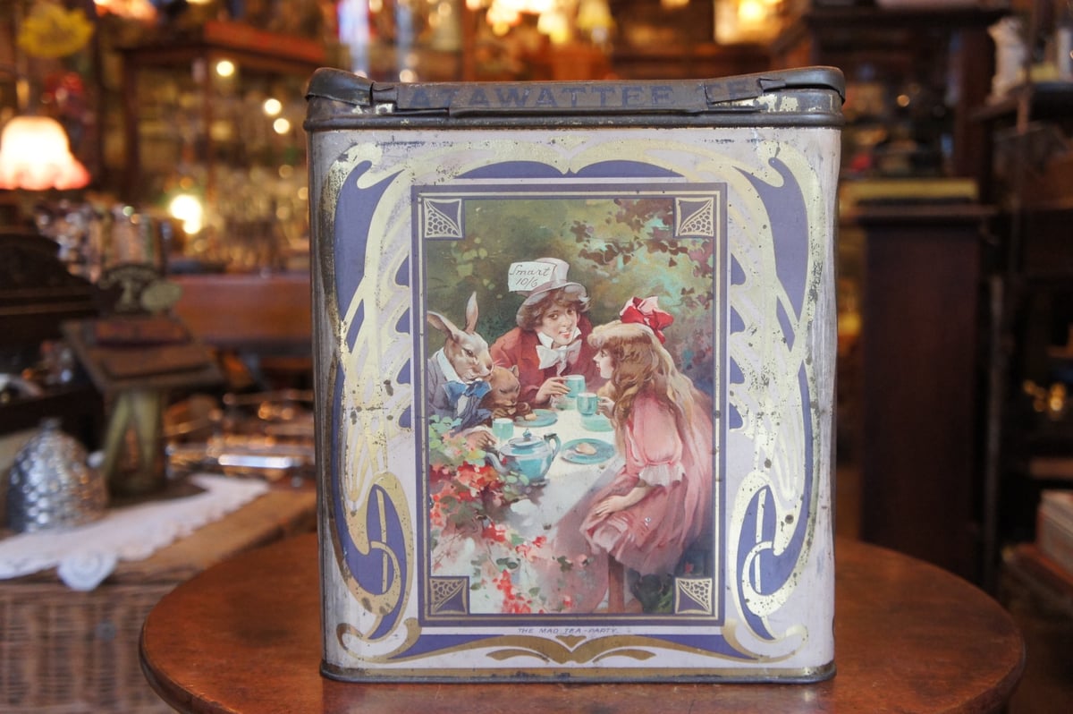 L 2846 紅茶缶 アリス ティー缶 ティンカン アンティーク イギリス