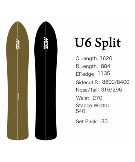 25-26 MOSS SNOWSTICK U6 Split