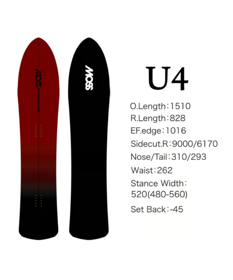 MOSS スノースティックU4 ブラック 25-26 MOSS SNOWSTICK U4 | 4-Ride Online Shop