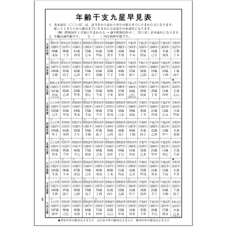令和9年高島暦 (2027年版) B5サイズ