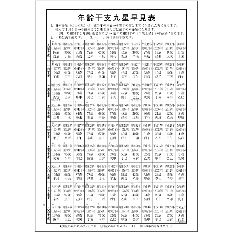 令和9年高島暦 (2027年版) B5サイズ | 高島暦書店